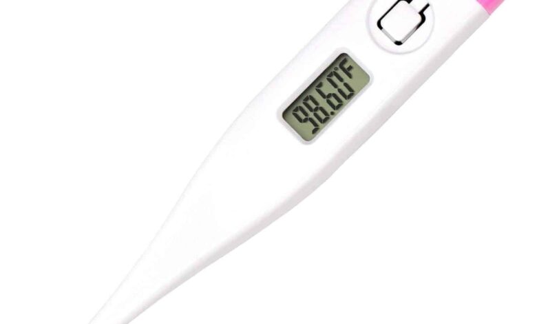 Digital Basal Body Thermometer for Ovulation Tracking, Fertility, Period Tracking and Natural Family Planning, Oral Use Only