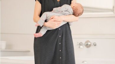 Mom Delivery and Nursing Gown Easy-Snap, Tagless, Skin-to-Skin Access