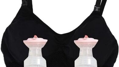 Women's Hands-Free Pumping Seamless Clip Down Nursing Bra for Breastfeeding